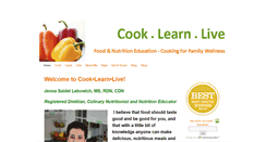 Desktop Screenshot of cooklearnlive.com